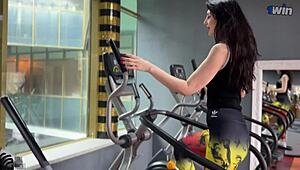 i couldn't hold back cheating with this tall fitness friend pounding my milf pussy hard