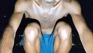 i'm the sexy athletic brunette working out in dorm dreaming of daddy's touch