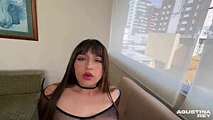 Shy Big Ass Girl Fucks Rich Guy. I Cum On Her Tight Pussy Face!