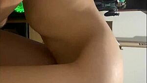 slutty redhead bends over sucks big cock fucks doggystyle