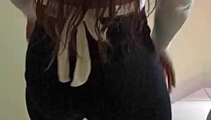 you won't believe this tiny venezuelan dancing before she spreads for sex!