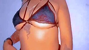 her massive beautiful boobs shine during oily massage sex