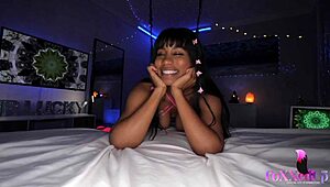 hot teen jenna foxx sucks big black cock till cum blasts her titties