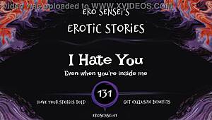 A woman's erotic audio journey hating yet craving intimate tension builds to release