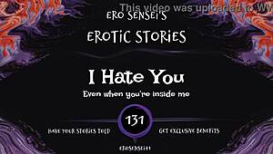 A woman's erotic audio journey hating yet craving intimate tension builds to release