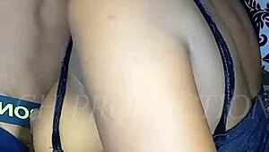 Intense African teen chokes on massive BBC slobbering wildly perfect tits heaving huge cum facial blast