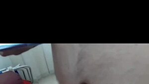 naked redhead wife shakes ass then hubby watches her ride friend's dick!