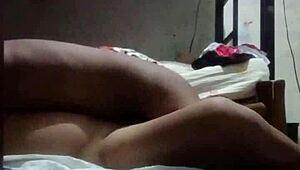 our bedroom massage turns into passionate creampie fuck quickie pov