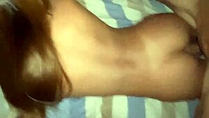 Petite Babe's Pussy Filled with Hot Cumshot