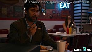 desperate katie kush bends over deepthroats throbs to save family biz on rough brunette dick