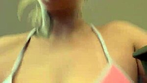 bikini girl trains at ipanema gym facing beach gets horny from public stares