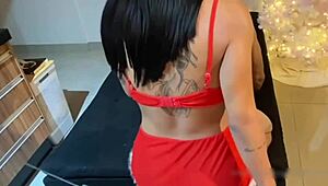 trans crossdresser grabs guy bends him over and pounds his tight ass hard