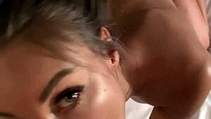 Monika Fox Sucks Pierced Nipple Cock Swallows Every Cum Drop