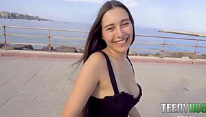 Watch this CURVY Italian TEEN get ROUGHED by American COCK Shelena Romeo Mancini POV!