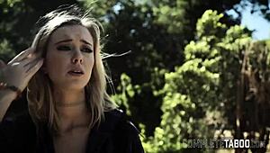 Slender Blonde Taboo Teen Endures Extreme Pounding Before Massive Facial Cumshot