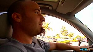 Blonde skater babe strips bends over for hard doggystyle pussy pounding.