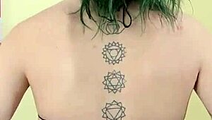 kit summers slips into tight black bodysuit and gothic miniskirt for part 3 tease.