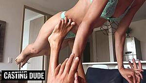 slimshade takes strong cock deep in her asshole riding hard