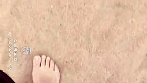 bare feet uh playin in sand feels so sensory good for fetish vibes