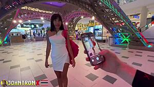 superhot asian influencer's petite tits take interracial cumshot facial