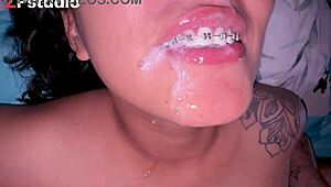 frid loves when i fuck her mouth and swallow my cum 😍💦