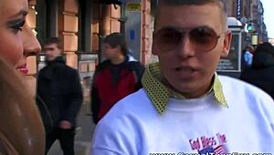 pickup guy bends over casual shaved teen lafee for hardcore doggystyle pounding