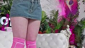 Blonde Gigi Sweets gags on Bryan Gozzling's monster cock throat fuck then pussy pounding