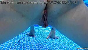 Arielle Lane swims naked by pool in closeup ass worship softcore hd babe tease 🏊‍♀️🍑