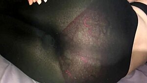 doña mary stays overnight in leggings for milf yoga latex homemade fuck on my bed?