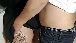 wanna watch her assfucked by bartender hidden in pantry closet