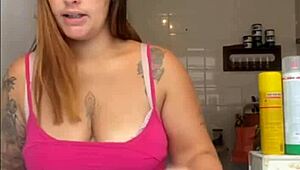 Hubby catches me flashing big pussy on balcony in tiny bikini 😏👙