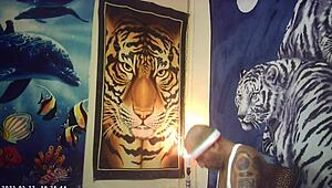 ever wondered how a first-time italian bombshell with big natural tits handles the pound machine backstage?