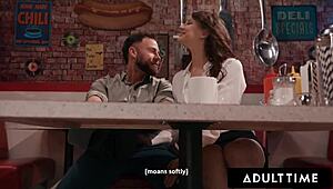 college cutie liz jordan drops to knees for risky public deepthroat on campus desk then rides hard outdoors