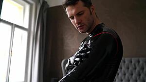 Picture this horror latex threesome where they stuff shaved pussies with monster cocks