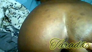 ebony slut's tight ass gulps big black cock to orgasm