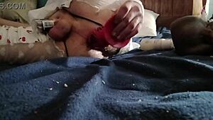 Homemade Monster Dildo Stretches Tight Anal Hole Deep