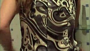 sexy milf in dress nightie panties and heels for steamy play