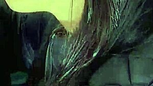 Two horny brown sluts lick pussies and squirt nonstop