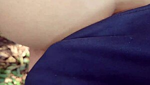 Hot Blonde Milf Fucks Bareback in Park Cum on Ass Then Keeps Going