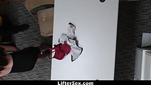 i caught suspect lily jordan running but officer fucks her till she cums lets her go... damn