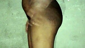 African amateur babe cums twice in intense homemade session