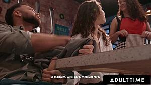 college cutie liz jordan drops to knees for risky public deepthroat on campus desk then rides hard outdoors