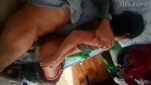 Cute Mexican teen Miranda bends over doggystyle for boyfriend's secret pov recording.