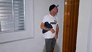 brazilian fat latina seamstress licks client's monster cock pov before big ass pussy pounding