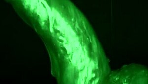 sticky slimy glove handjob teasin dildo play got me so messy ugh