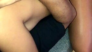 Delivery guy with huge cock pounds hot Brazilian housewife right in front of her cuckold husband