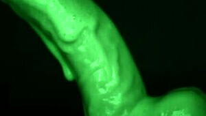 sticky slimy glove handjob teasin dildo play got me so messy ugh