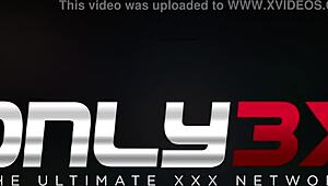 check out kortney kane's big boobs bouncing in heels during this high def monster cock threesome trailer