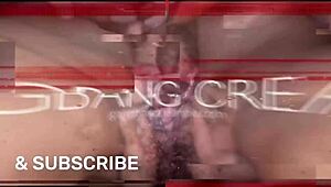 Brunette Babe's Juicy Tits Bounce In Hard Gangbang Fuck And Creampie