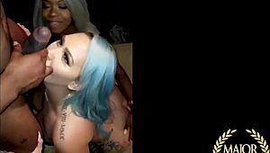 curvy nina kayy and lissa aires lead gangbang with big black cocks pounding fat asses and tits